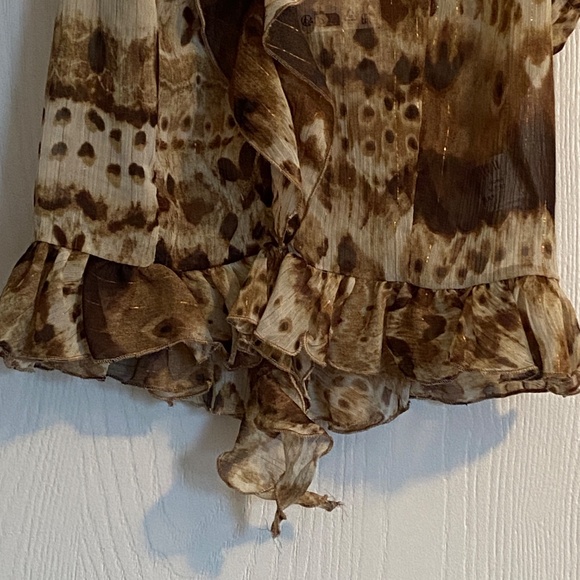 Zara Tie-dye Ruffled Top - Picture 2 of 9